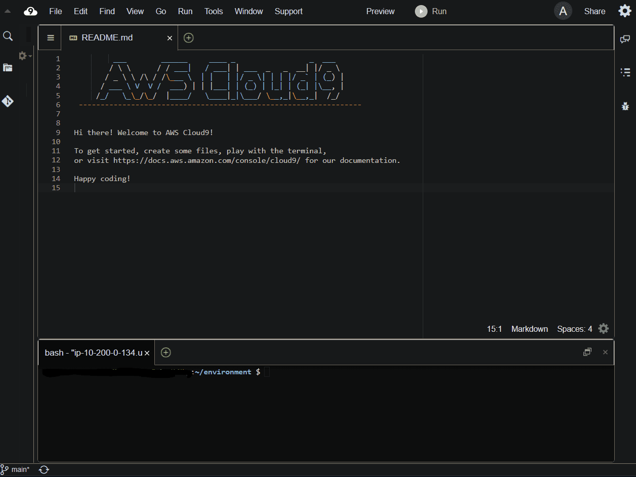 aws Cloud9