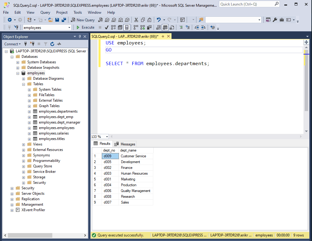 Sample Query